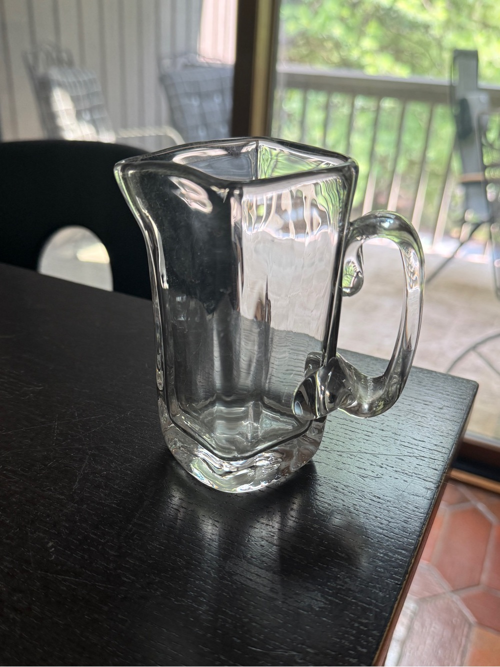 SIMON PIERCE Woodbury Glass Pitcher 4.5” H